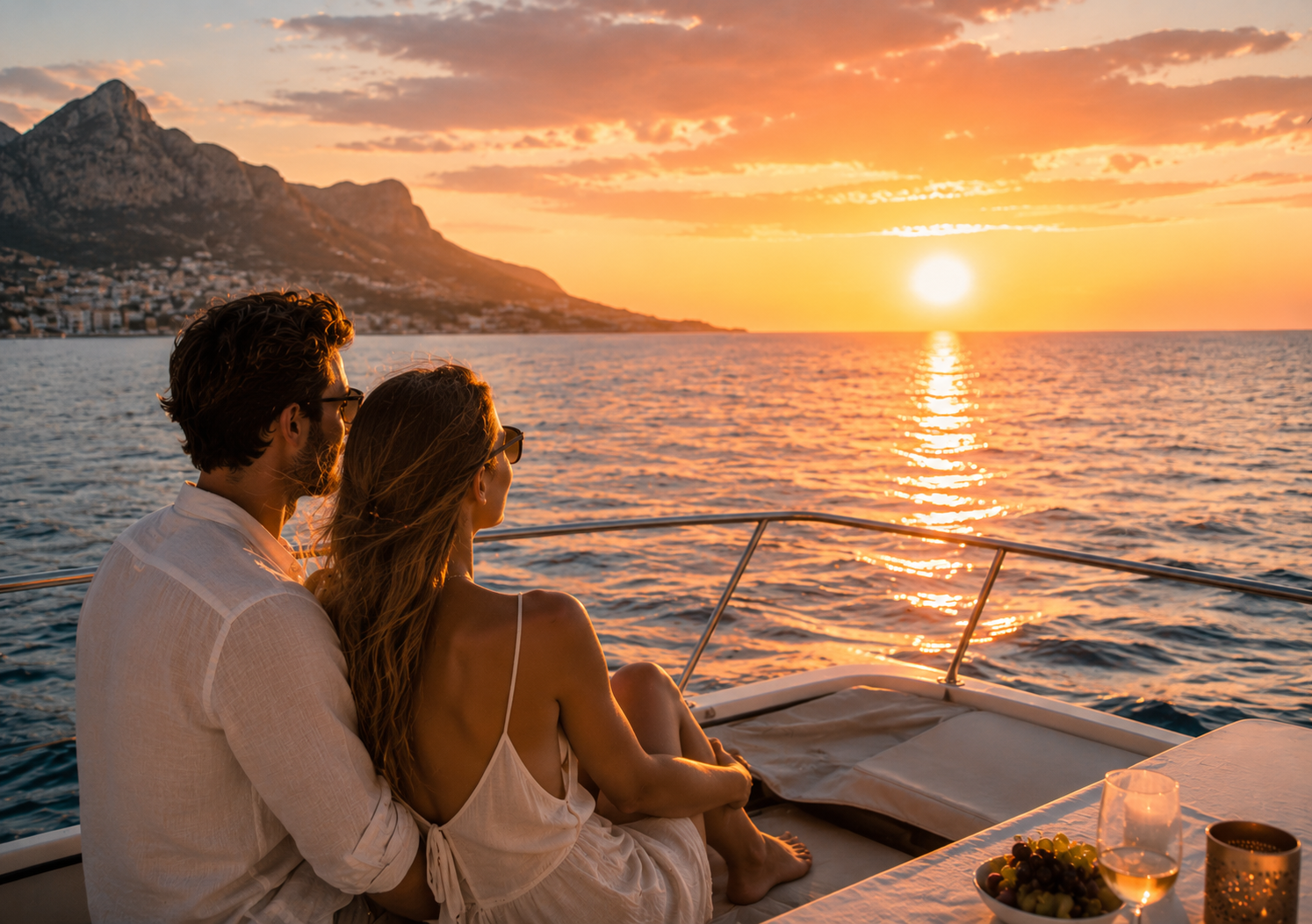 Sonnenuntergang Bootsfahrt Mallorca