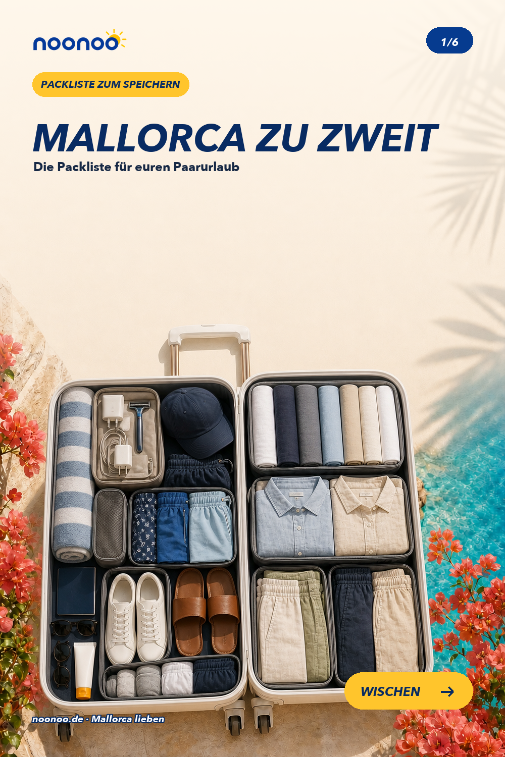 Mallorca zu zweit: die Packliste für Paare