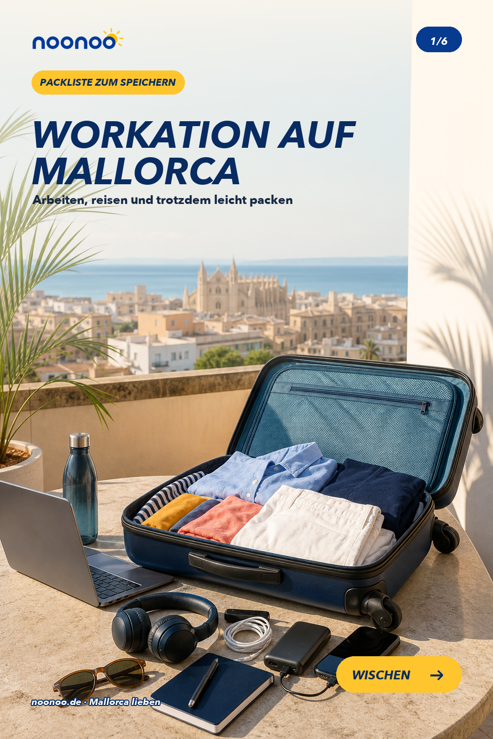 Workation auf Mallorca: Packliste für Arbeit und Urlaub