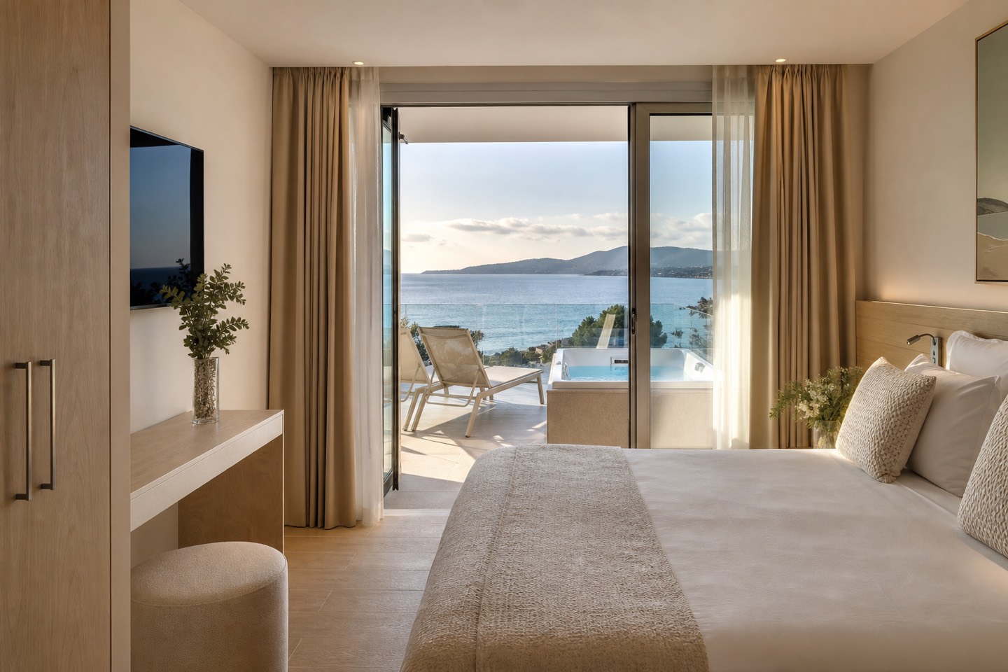 KI-generiertes redaktionelles Stimmungsbild für den Hotelcheck des Protur Bonamar Hotel
