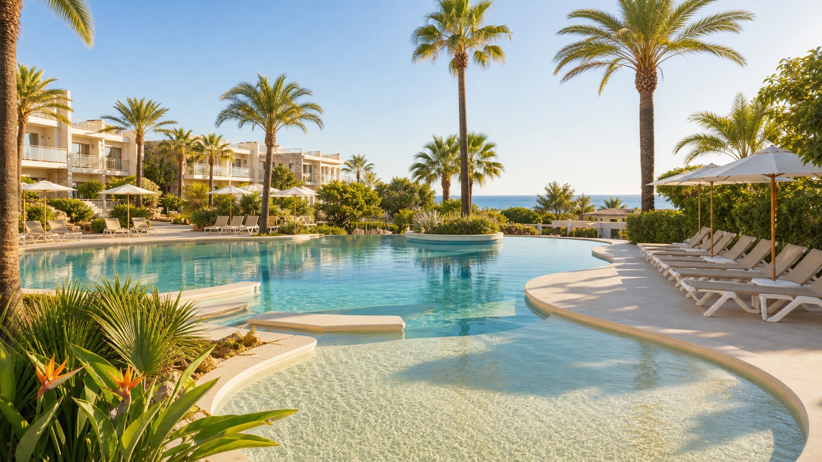 KI-generiertes Stimmungsbild für den Hotelcheck des Protur Palmeras Playa Hotel in Sa Coma