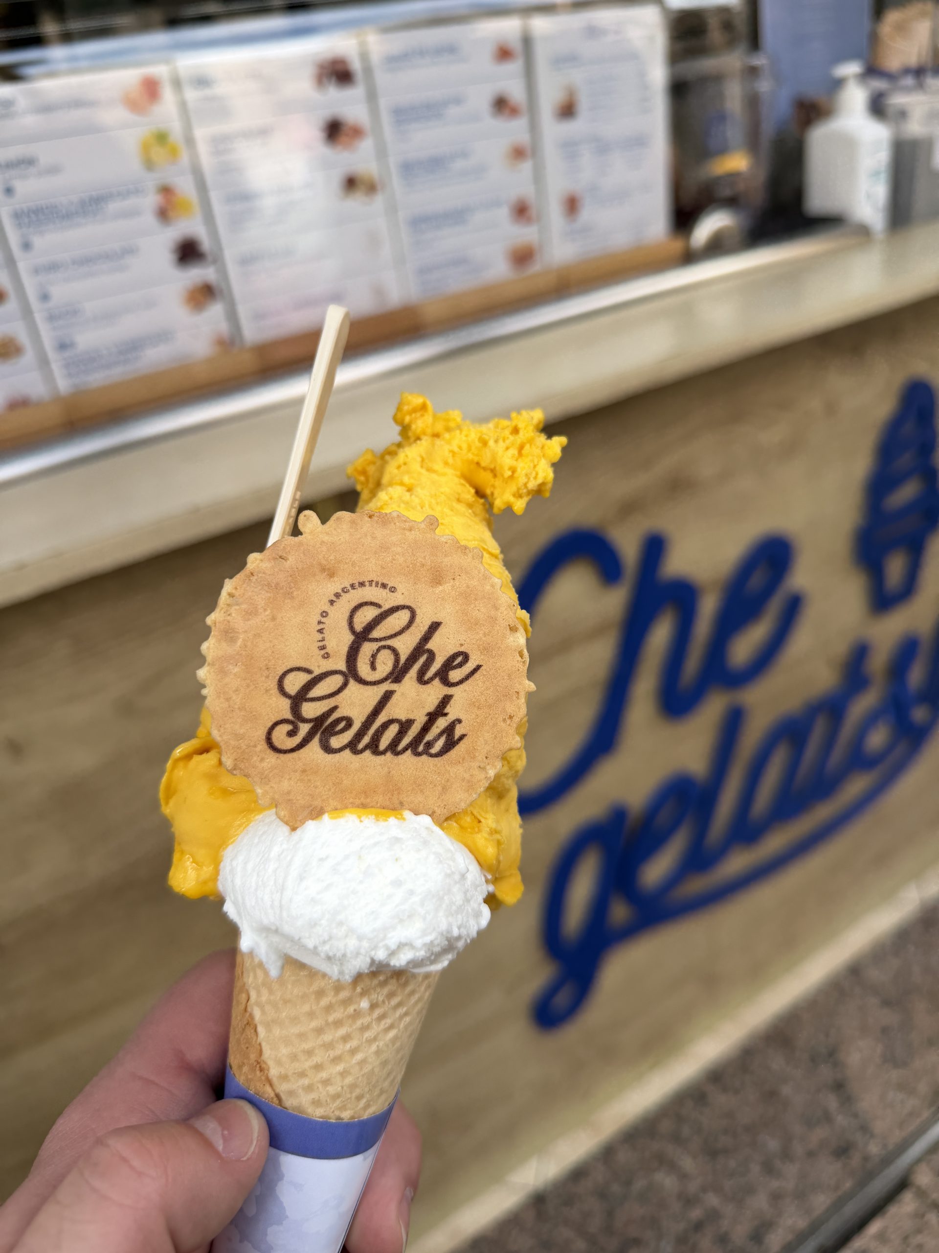 Eiscreme bei unserer Palma-Reise